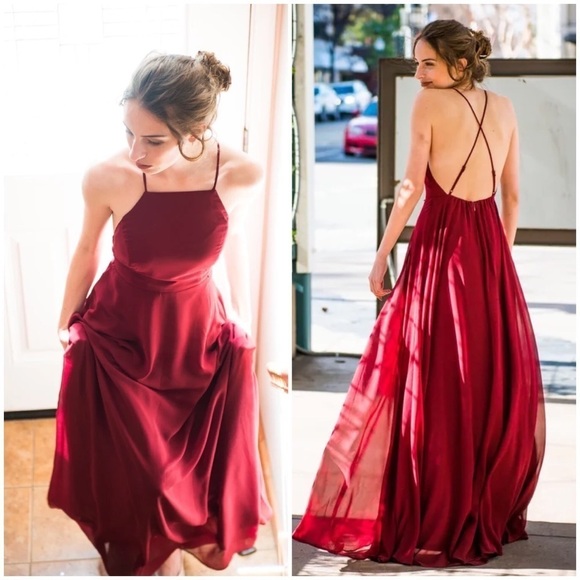 Lulus Heavenly Chiffon Halter Backless Maxi Dress - Picture 7 of 16